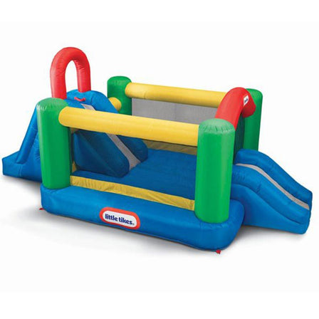 Jump 'n Double Slide Bouncer - 
Kids will love using the slides and jumping on this bouncer.