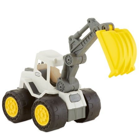 Dirt Diggers 2-in-1 Haulers Excavator Yellow – Indoor & Outdoor Construction Vehicle with Shovel - 
Excavator with removable scoop