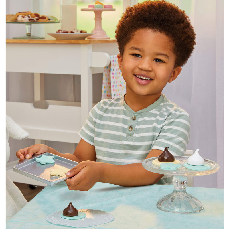 boy baking cookies