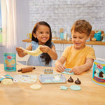 boy and girl making cookies