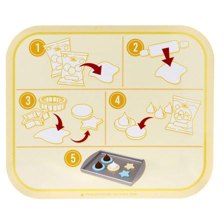 Creative Chefs™ Cookie Kit - 
This playset includes an easy-to-read recipe card with visuals allowing kids to follow basic instructions.