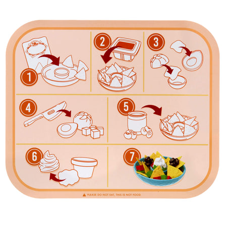 Creative Chefs™  Nachos Kit – Play Cooking Set - 
This playset includes an easy-to-read recipe card with visuals allowing kids to follow basic instructions.