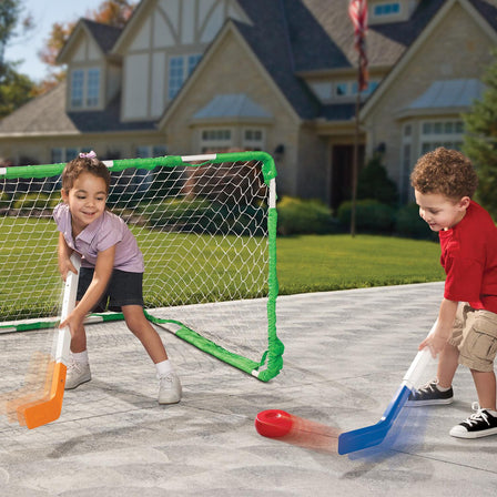 Easy Score™ Hockey, Soccer & Lacrosse Set - 
Hockey set has interchangeable stick head