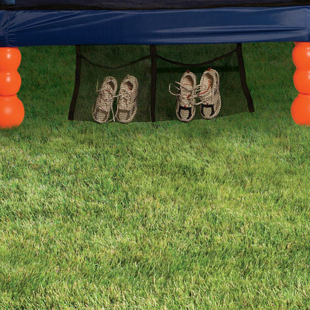 7ft. Trampoline with Safety Net Enclosure - 
Shoe holder attached to the unit.