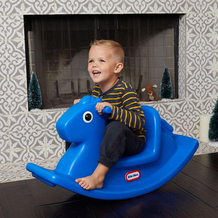 Rocking Horse - Primary Blue - 
Rocking Horse is the perfect size for indoor or outdoor riding.