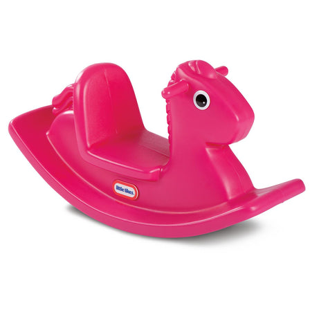 Rocking Horse - Magenta - 
Low, smoothly rounded, high seat saddle designed for stability.