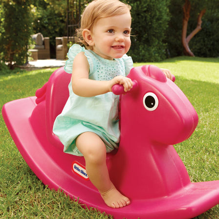 Rocking Horse - Magenta - 
Rocking Horse is the perfect size for indoor or outdoor riding.