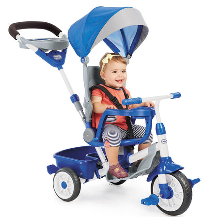 Perfect Fit 4-in-1 Trike - Blue - 
Stage 1- Parents push and control the trike.