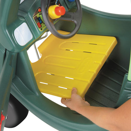 Cozy Coupe® - Dino - 
Removable floor board allows kids to use foot-to-floor power.