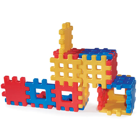 Big Waffle Blocks with 18 Colorful Blocks for Indoor & Outdoor Play - 
Perfect for both indoor play and outdoor play.