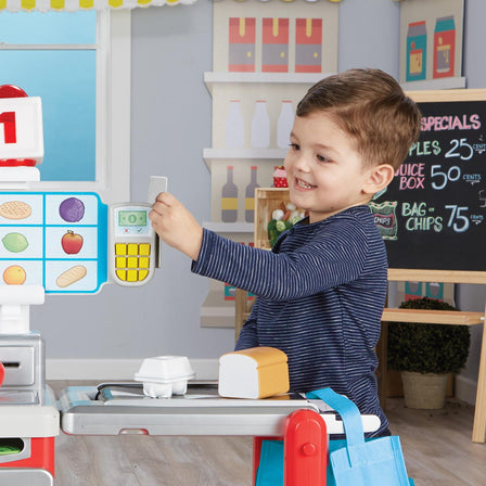 Shop 'n Learn Smart Checkout - 
Kids can pretend to be pay for their groceries.