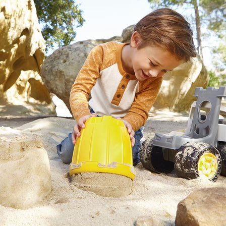 Dirt Diggers 2-in-1 Haulers Cement Mixer Yellow - Indoor & Outdoor Construction Vehicle Toy - 
Bucket can be removed and used as a sand toy.