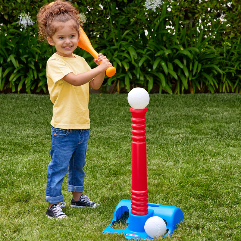 Girl at T-Ball set