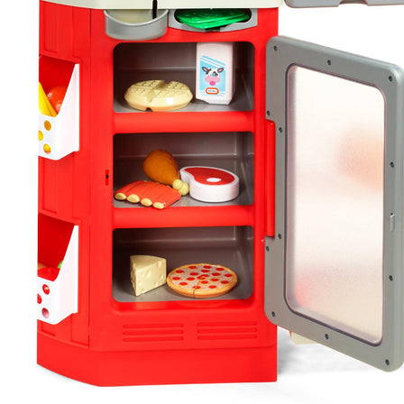 Shop 'n Learn Smart Checkout - 
Playset has plenty of storage.