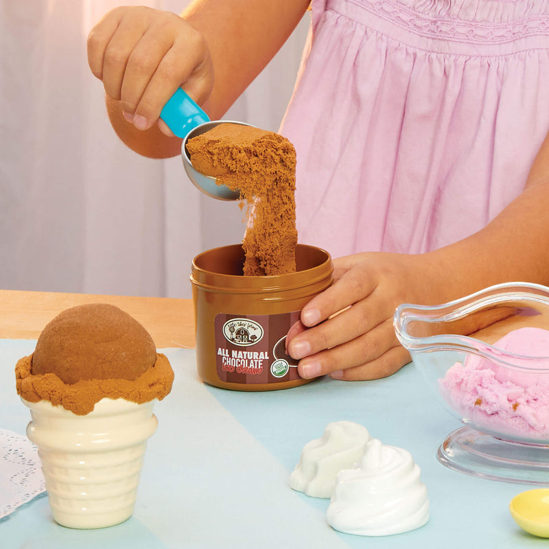 chocolate play sand ice cream