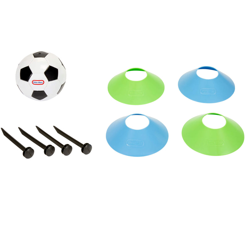 cones - stakes - soccer ball