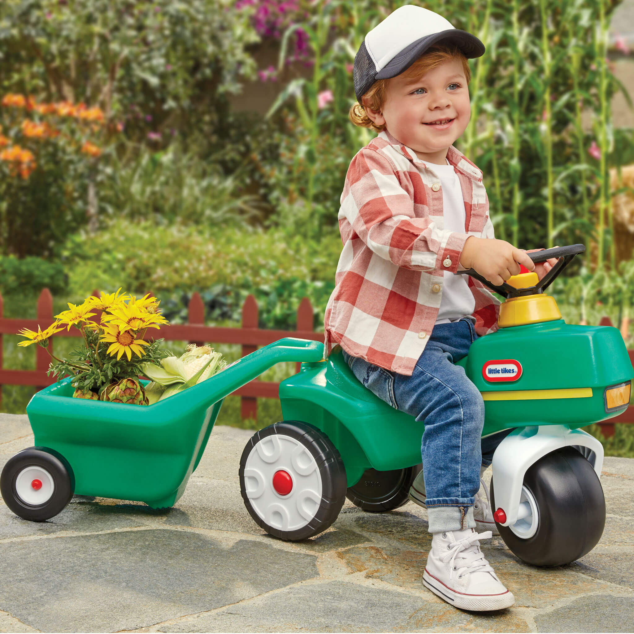 Little tikes tractor & garden deals cart dollhouse