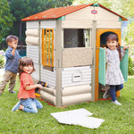 kids playing with Build a House tan