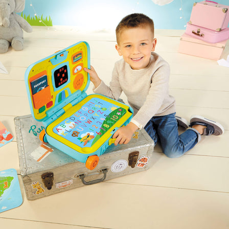 Learn & Play™ Learning Activity Suitcase - 
The suitcase prompts learning, and the screen lights up.