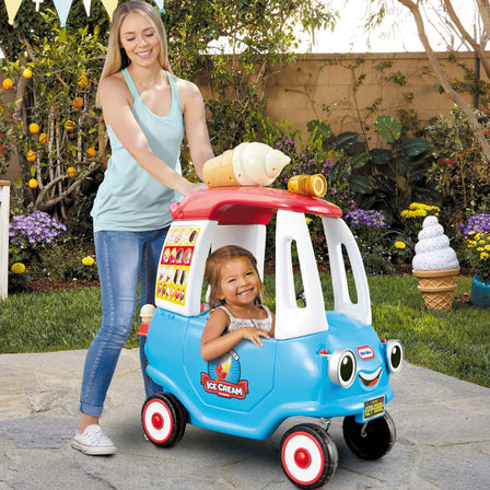 Ice Cream Cozy Truck™ - 
Parent push, or remove the floorboard for kid powered fun.