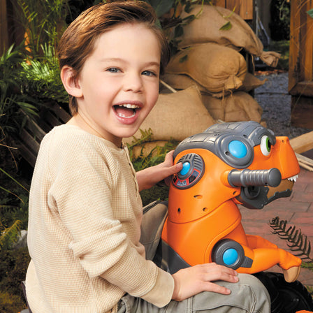 Chompin' Dino Trike with Sounds, Adjustable Seat & Pedals - 
With the push of a button the T-Rex chomps and roars.