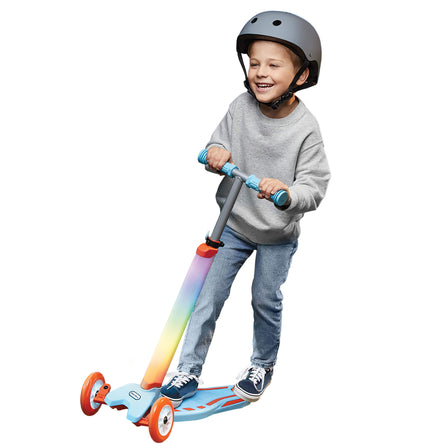 Glow Stick Scooter™ - 
Ride around the neighborhood with this 3-wheeled, high-performing, and sturdy lean-to-turn scooter.