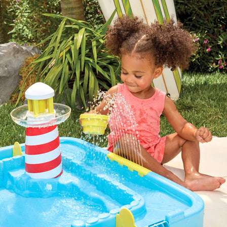 Splash Beach™ - 
Attach a hose to the side for extra water play.