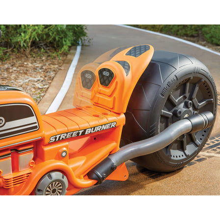 Street Burner™ - 
Seat back adjusts to three different height settings to accommodate riders of all sizes.  