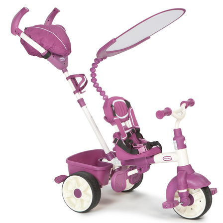 4-in-1 Trike Sports Edition - Pink - 
Remove the waist bar so the child can now steer while parent still has control