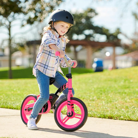 My First Balance-to-Pedal Bike™ - Pink - 
Unique design with pedals that fold in and out so your child can learn to ride faster.