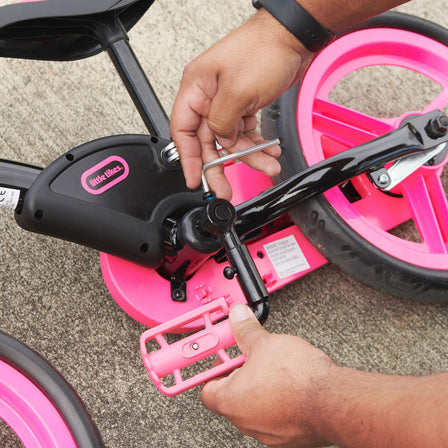 My First Balance-to-Pedal Bike™ - Pink - 
Bike transforms easily from a balance bike to a pedal bike with included Allen wrench.