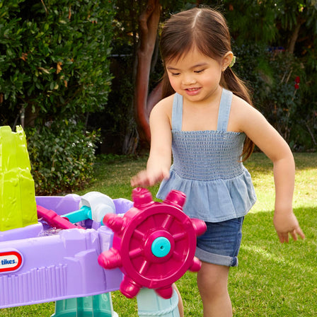 Mermaid Island Wavemaker™ Water Table - 
Spin the wheel to make your own wave pool.