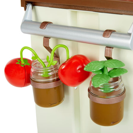 First Market Kitchen™ - 
Multiple kids can “pick” vegetables from the vine, cook their favorite recipes, and more.