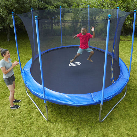 Mega 12-foot Trampoline - 
Bouncing on the trampoline kids will burn off some extra energy while having fun.