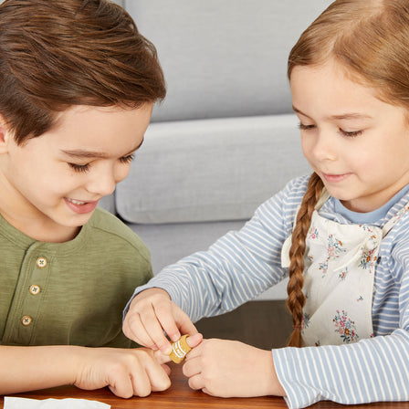 First Aid Kit - 
The bandages have fasteners, so kids can secure them