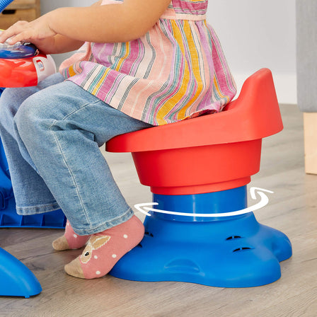 Sing-a-Long Piano - 
Kids can speed up, slow down, or add animal sounds to the music by twisting and bouncing on the interactive chair.