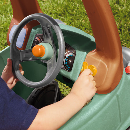 T-Rex Cozy Coupe® - 
Kids can pretend they’re driving a real car while they play.