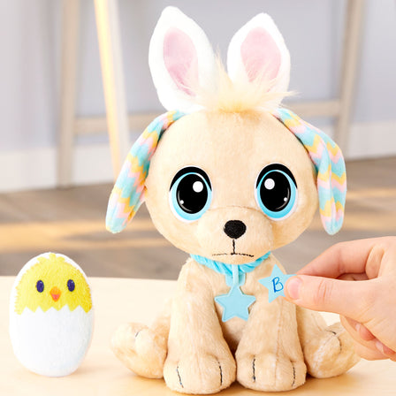 DIY Squeaky Easter Egg Stuffed Dog Toys - Dalmatian DIY