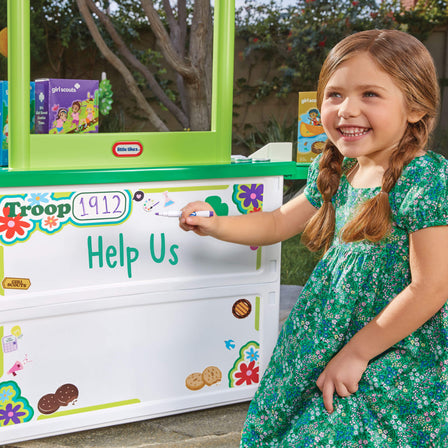 Girl Scout Cookie Booth - 
Set, write, and share your goals or an empowering message.