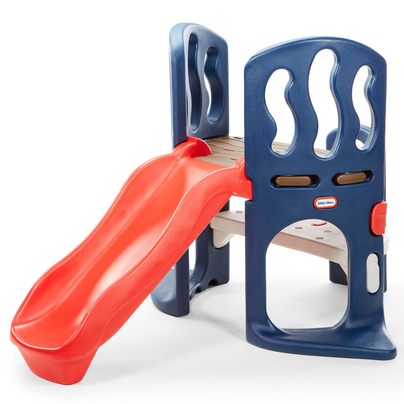 This easy-to-climb, outdoor playground gym is a great way for toddlers and preschoolers to burn some of their boundless energy!