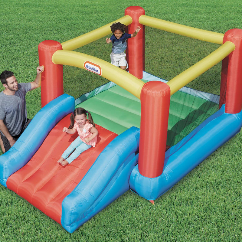 Kids can jump, slide and bounce