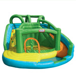 Add water it becomes a wet bounce water slide; keep it dry and it's a big bouncing play place!