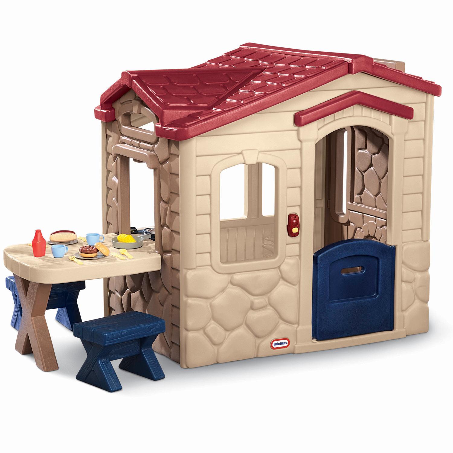 Little tikes tykes cube box slide & high quality picnic table dollhouse