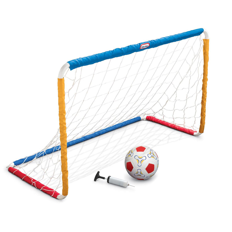 Includes soccer net, 1-soccer ball and 1-pump