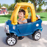 Boy sitting in the truck