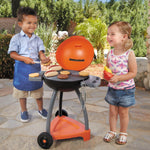 This toy grill barbeque set it is a great way for toddlers to develop social and sharing skills