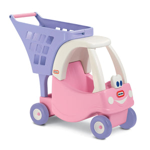 Toddler girls can mimic trips to the grocery store with this Princess Cozy Shopping Car