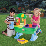 The Garden Table play set teaches kids how to plant and water flowers!