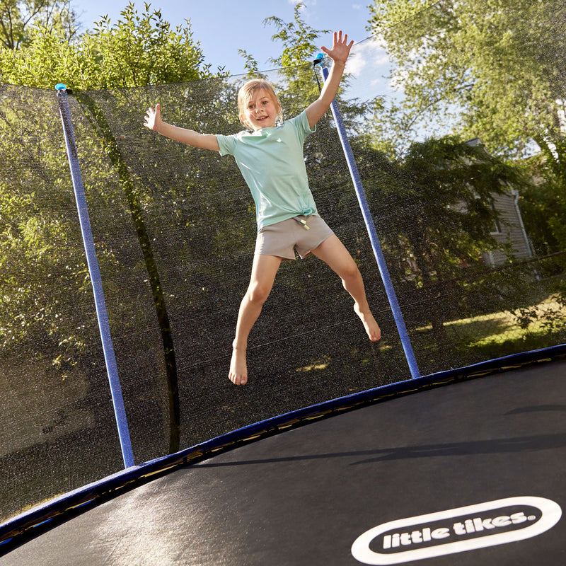 Jumping, bouncing, and soaring kids will Play Big! with the Mega 12-Foot Trampoline